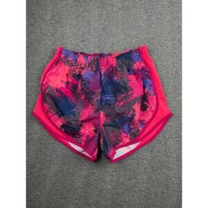 Nike Women's Athletic Lined Running Shorts Pink Purple Abstract Print Size Small